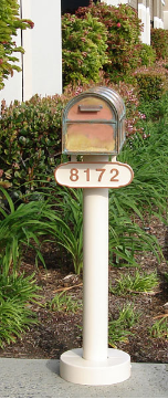 Basic Mailbox Pole Single