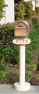 Basic Mailbox Pole Single Basic Mailbox Pole Single