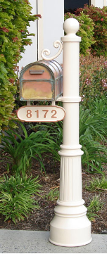 Newport Mailbox Pole Single Newport Mailbox Pole Single