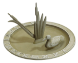 Loon Sundial Birdbath Loon Sundial Birdbath
