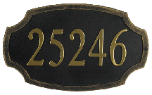 Colonial Address Plaque Colonial Address Plaque