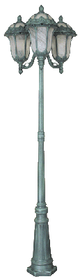 Rose Garden Large Tri Light Rose Garden Large Tri Light
