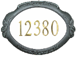 Floral Address Plaque Floral Address Plaque