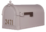 Berkshire Mailbox w/ 2" Front Numbers & Paper Tube