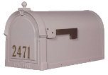 Berkshire Mailbox w/ 2" Front Numbers & Paper Tube Berkshire Mailbox w/ 2" Front Numbers & Paper Tube