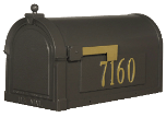 Berkshire Mailbox w/ 3" Side Numbers/Address Plaques Berkshire Mailbox w/ 3" Side Numbers/Address Plaques