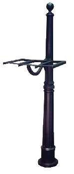 Ashland Surface Mount Post w/ Double Mounting Plate & Direct Burial Kit Ashland Surface Mount Post w/ Double Mounting Plate & Direct Burial Kit